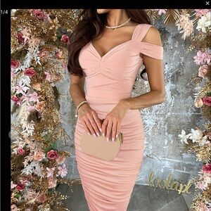 Loola Blush One-Shoulder Dress